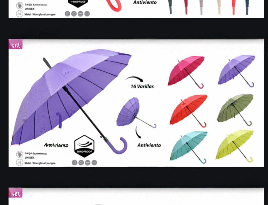 Paraguas Largo Premium Antiviento