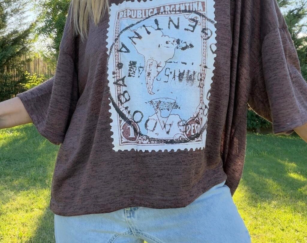 Remeron de Flame con Estampilla Argentina.