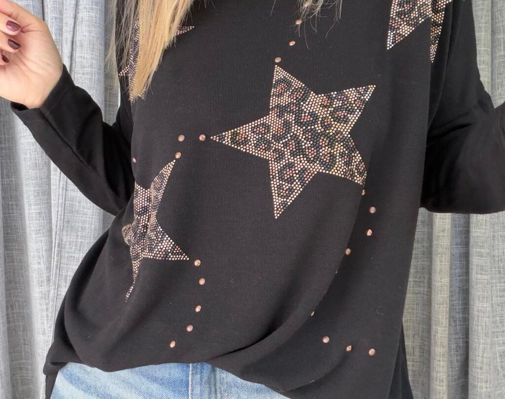 Sweaters Maxi Estrellas.