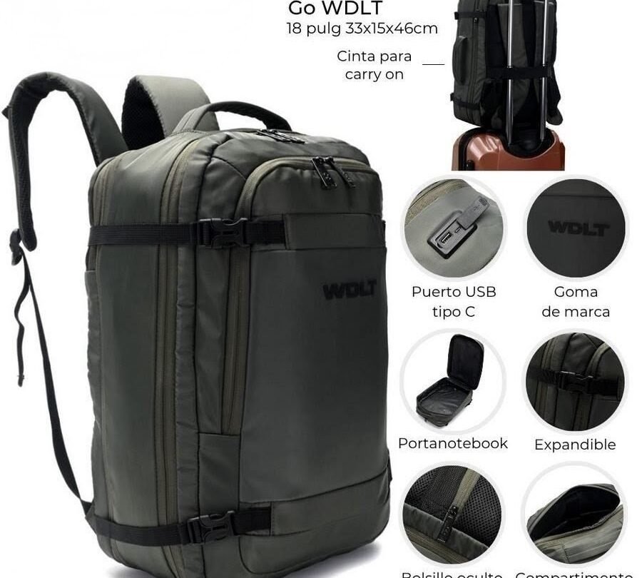 Mochila Expandible Wanderlust.